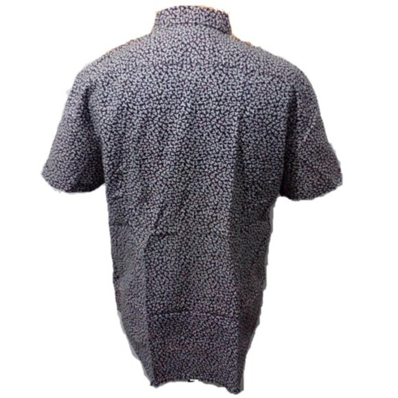 John Varvatos Linen Short Sleeve Button Down Printed Short Sleeve Shirt 09/24 - Picture 5 of 10